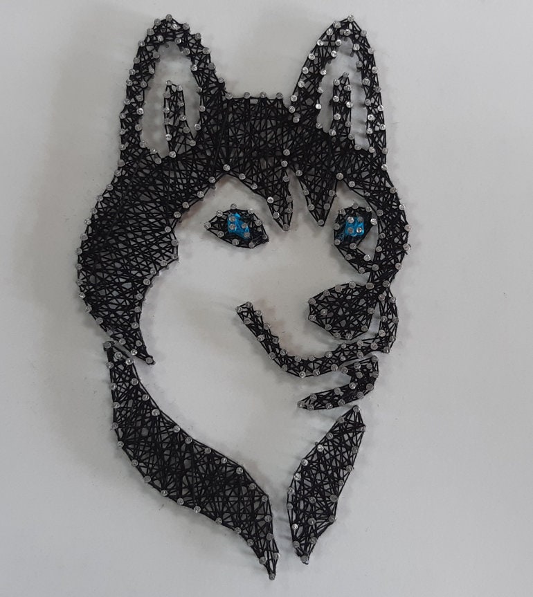 HUSKY String Art Template - Etsy