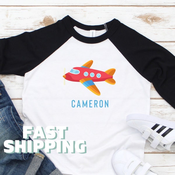 Boys Airplane Shirt Etsy