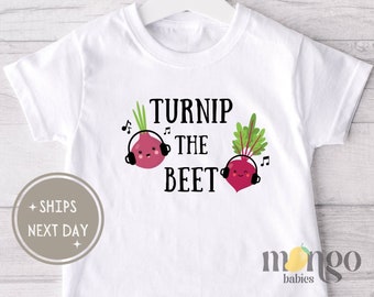 Turnip The Beet Toddler Tee Funny Baby Gift Hipster Baby Clothes Cute Veggie Theme Baby Shower Funny Kids Shirt Baby Gift for Newborn 688