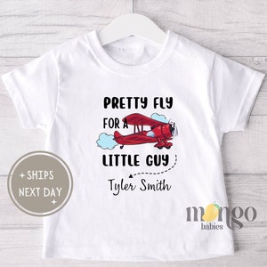 Airplane Toddler Shirt: &quot;Pretty Fly&quot; Pilot Baby Clothes