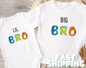 Custom Brothers Baby Onesies® Zabawne body dla rodzeństwa Uroczy prezent na baby shower, koszulka dla malucha Raglan dla dzieci, pasujące do rodziny - nie jest to zestaw 837