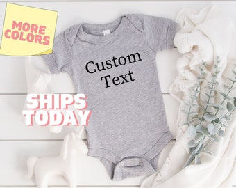 Personalized Baby Onesies® Brand Custom Baby Bodysuit, Customized Baby Clothes, Mothers Day Gift, Custom Name Shirt, Personalized Kids Shirt