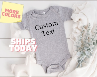 Personalized Baby Onesies® Brand Custom Baby Bodysuit, Customized Baby Clothes, Mothers Day Gift, Custom Name Shirt, Personalized Kids Shirt