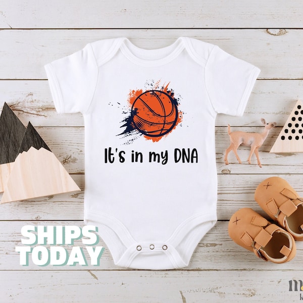 It's In My DNA Basketball Baby Onesies® Brand Basketball Shirt for Toddler Sport Themed Baby Shower Gift Basketball Outfit Baby Clothes 1159