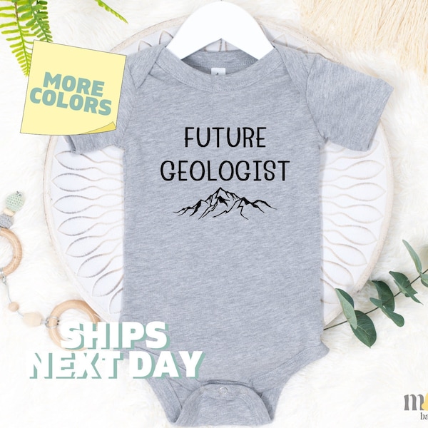 Future Geologist Baby Onesies® Brand Funny Baby Gift Baby Geologist Gift for Baby Shower Cute Geology Tshirt Geologist Dad Baby Reveal 650