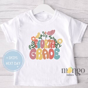 Fourth Grade Shirt, Retro First Day of School Shirt, Back To School Shirt, 4th Grade Student Shirt, Fourth Grade Girls A14
