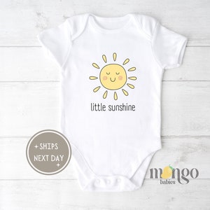 Little Sunshine Baby Onesies® Brand Little Sunshine Outfit for Baby Sunshine Baby Outfit Minimalist Fall Clothing Baby Shower Gift Kids Tee