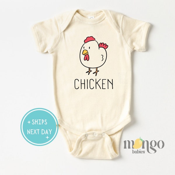 Chicken Baby Onesies® Brand Cute Natural Bodysuit Animals Baby Retro Toddler Tshirt Gift for Baby Shower Gift Chicken Baby Clothes 864