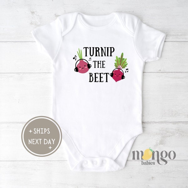 Turnip The Beet Baby Onesies® Brand Funny Baby Clothes Cute Baby Gift for Newborn Veggie Themed Funny Kids Shirt Baby Gift Vegan Baby 688