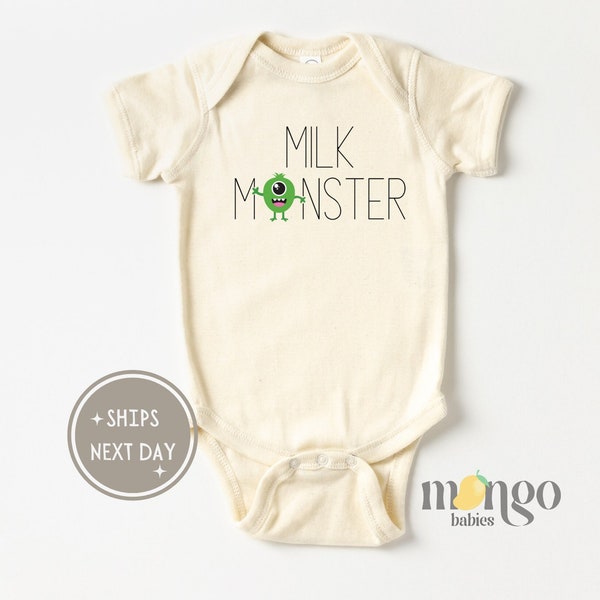 Milk Monster Baby Onesies® Brand Milk Baby Bodysuit Monster Baby Clothes Funny Baby Gift for Baby Shower Gift Boys Shirt Toddler Tshirt 933