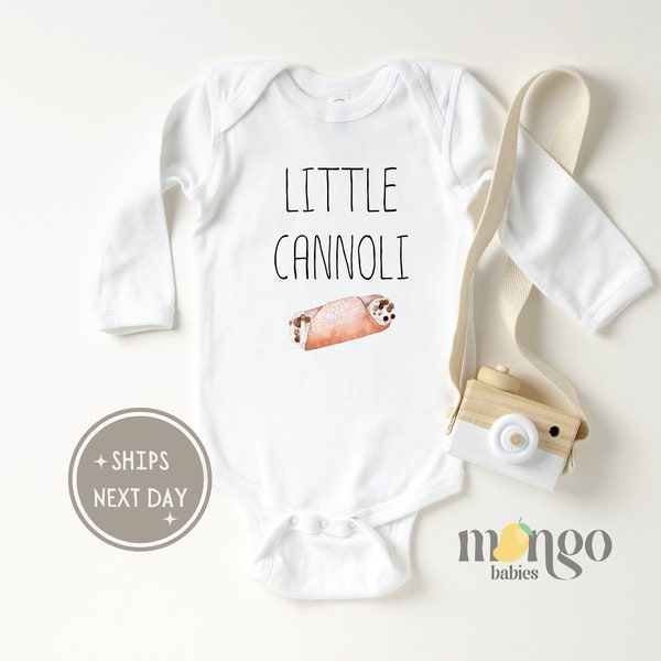 Little Cannoli Baby Onesies® Brand Pastry Tshirt Hipster Baby Bodysuit Funny Baby Italian Baby Cute Baby Gift Food Dessert Kids Tshirt 983