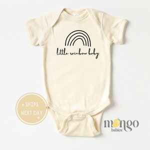 Rainbow Baby Onesies® Brand Cute Natural Little Rainbow Baby Boho Black Rainbow Newborn Clothes Minimalistic Rainbow Baby Shower Gift 1032