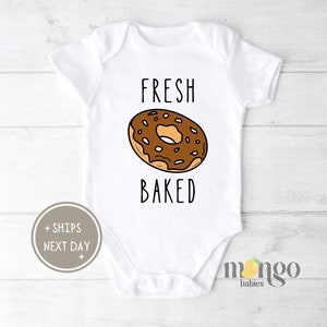Donut Baby Onesies® Brand Fresh Baked Donut Baby Bodysuit Cute Donut Baby Shower Gift Baby Clothes Cute Newborn Outfit Food Kids Tshirt 670