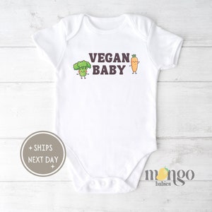 Vegan Baby Onesies® Brand Cute Baby Clothing Personalized Baby Gift for Baby Shower Cute Veggies Baby Vegetable Bodysuit Toddler Shirt 1252