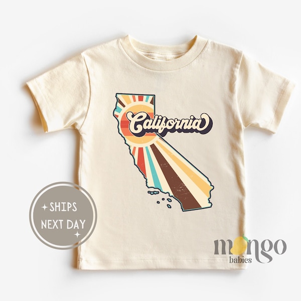 California Toddler T-Shirts for Boys and Girl Long Distance Baby Clothing State Organic Baby Clothes for Newborn Outfit California Gift 1108