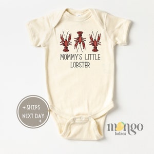 Mommy's Little Lobster Baby Onesies® Brand Funny Baby Gift for Newborn Natural Baby Shower Seafood Kid Shirt Mother's Day Gift for Mom 1504
