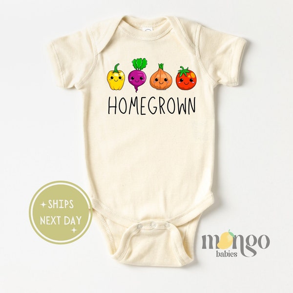 Cute Baby Onesies® Brand Homegrown Vegetables Kid T-Shirt Baby Clothes for Newborn Baby Announcement Bodysuit for Boys and Girls  1655