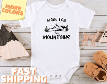 Made for The Mountains Onesies® Cute Baby Gift for Explorer Onesie Travel Onesie Baby Bodysuit Family Camping Adventure Hiking Shirt 183