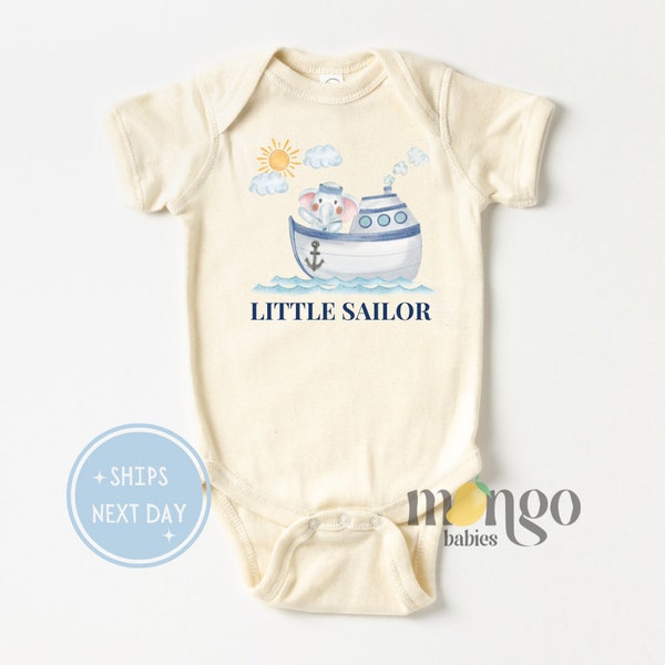 Cute Baby Onesies® Brand Little Sailor Baby Outfit Cute Newborn Infant Outfit for Sailor Kids Tee Explorer Sailing Kids Tshirt Ocean 2124