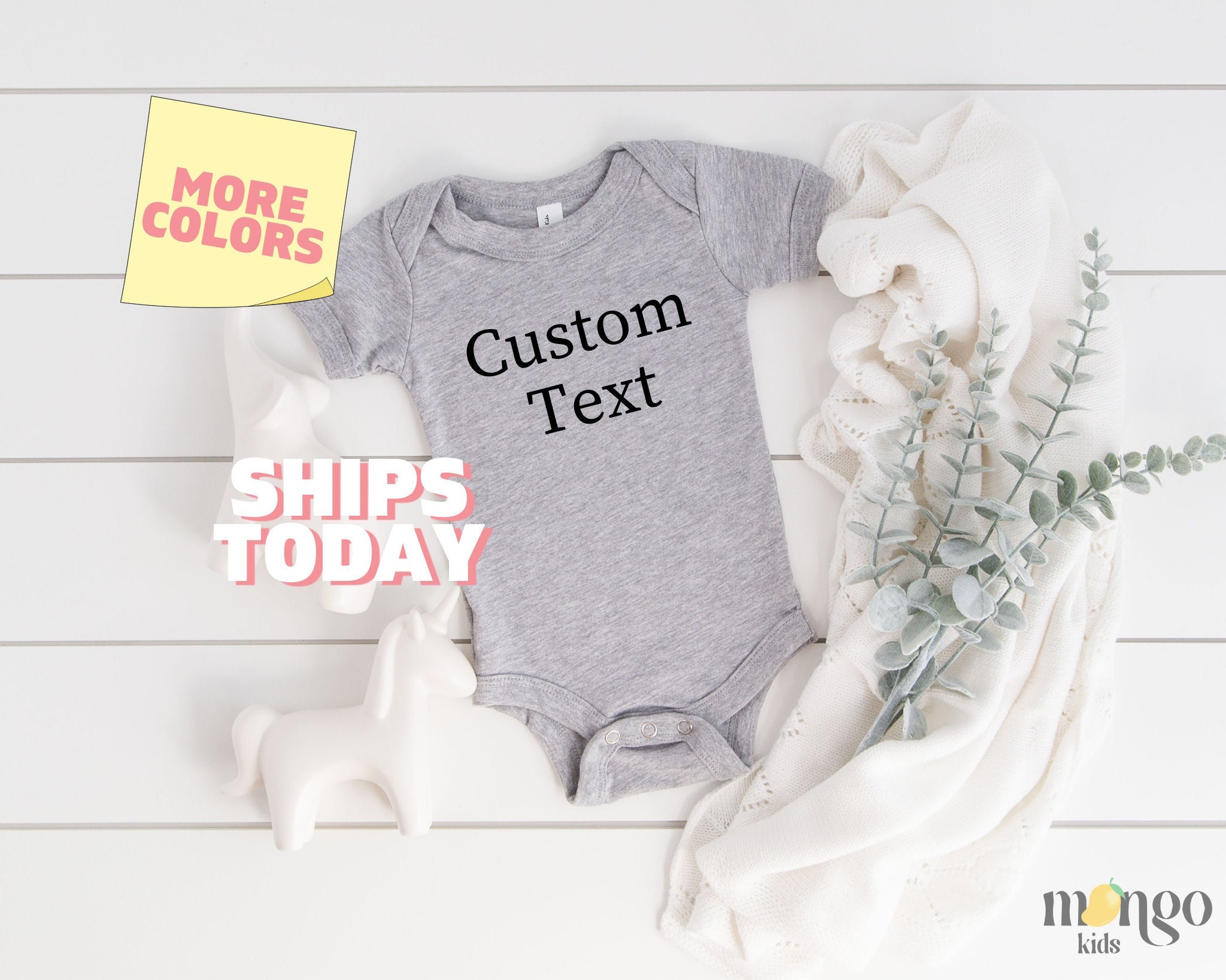 Personalized Baby Onesies® Brand Custom Baby Bodysuit, Customized Baby Clothes, Mothers Day Gift, Custom Name Shirt, Personalized Kids Shirt