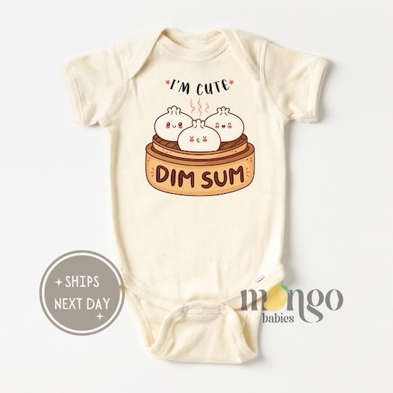 Dimsum Cute Baby Onesies® I'm Cute Vêtements pour bébé Dimsum Dimsum  boulettes mignonnes Body bébé Mignon cadeau de baby shower T-shirt drôle  pour tout-petits gourmands