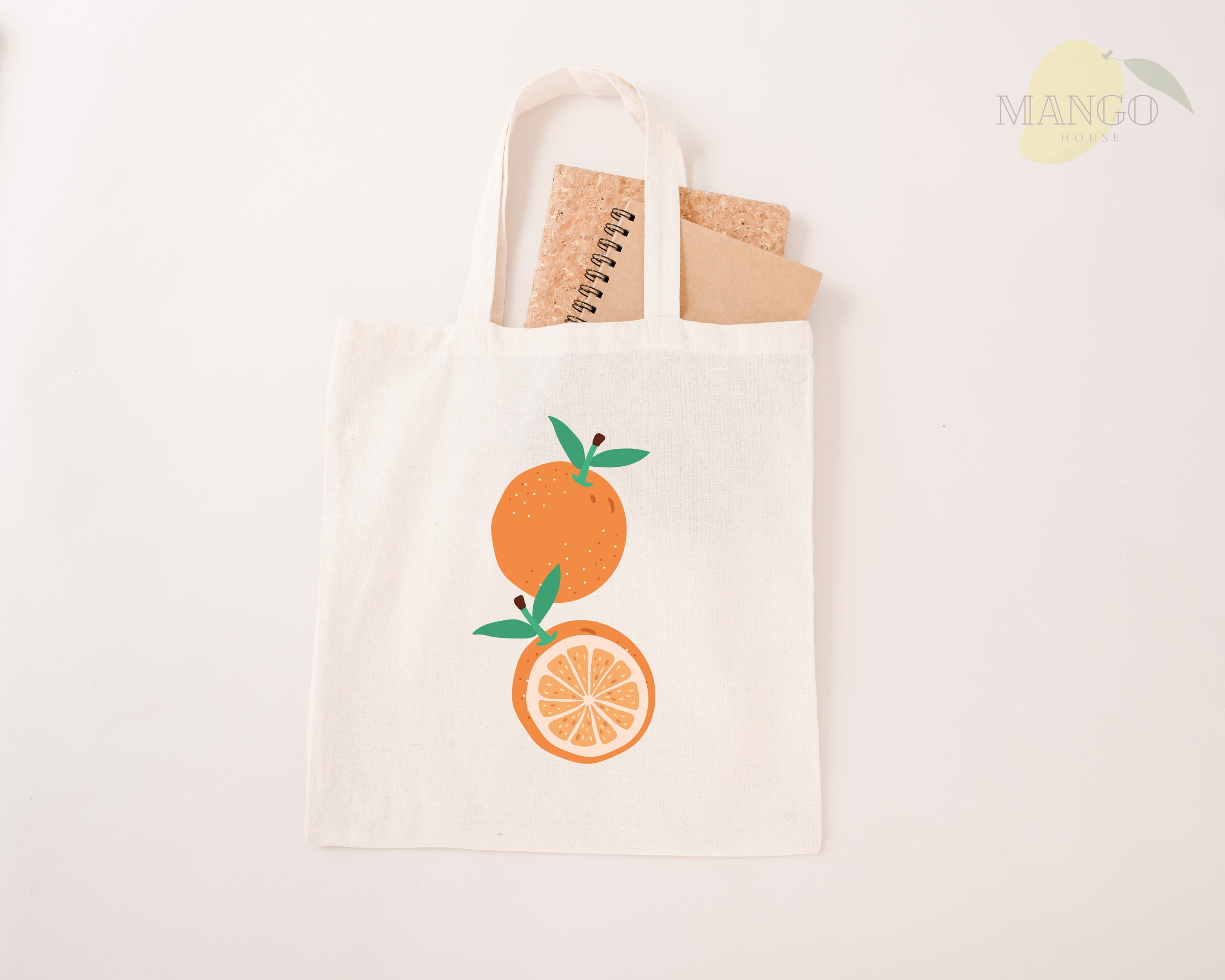 Oranges Fruits Tote Bag Eco Cotton Everyday Tote Etsy