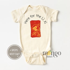 Here for the Li Xi Baby Onesies® Brand Happy Lunar New Year Cute Baby Shower New Year Toddler Shirt Tet Vietnamese New Year Baby Outfit 1689