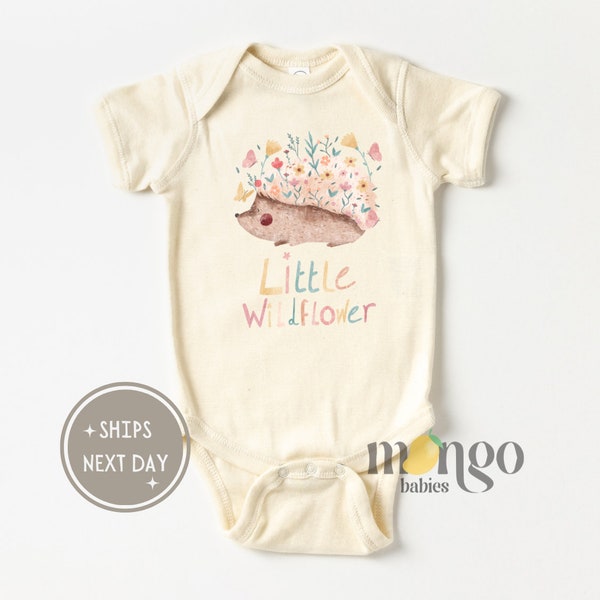 Cute Baby Onesies® Brand Little Wildflower Baby Announcement Surprise Gift Baby Shower Gift for Newborn Outfit Hedgehog Tshirt for Kids 1899