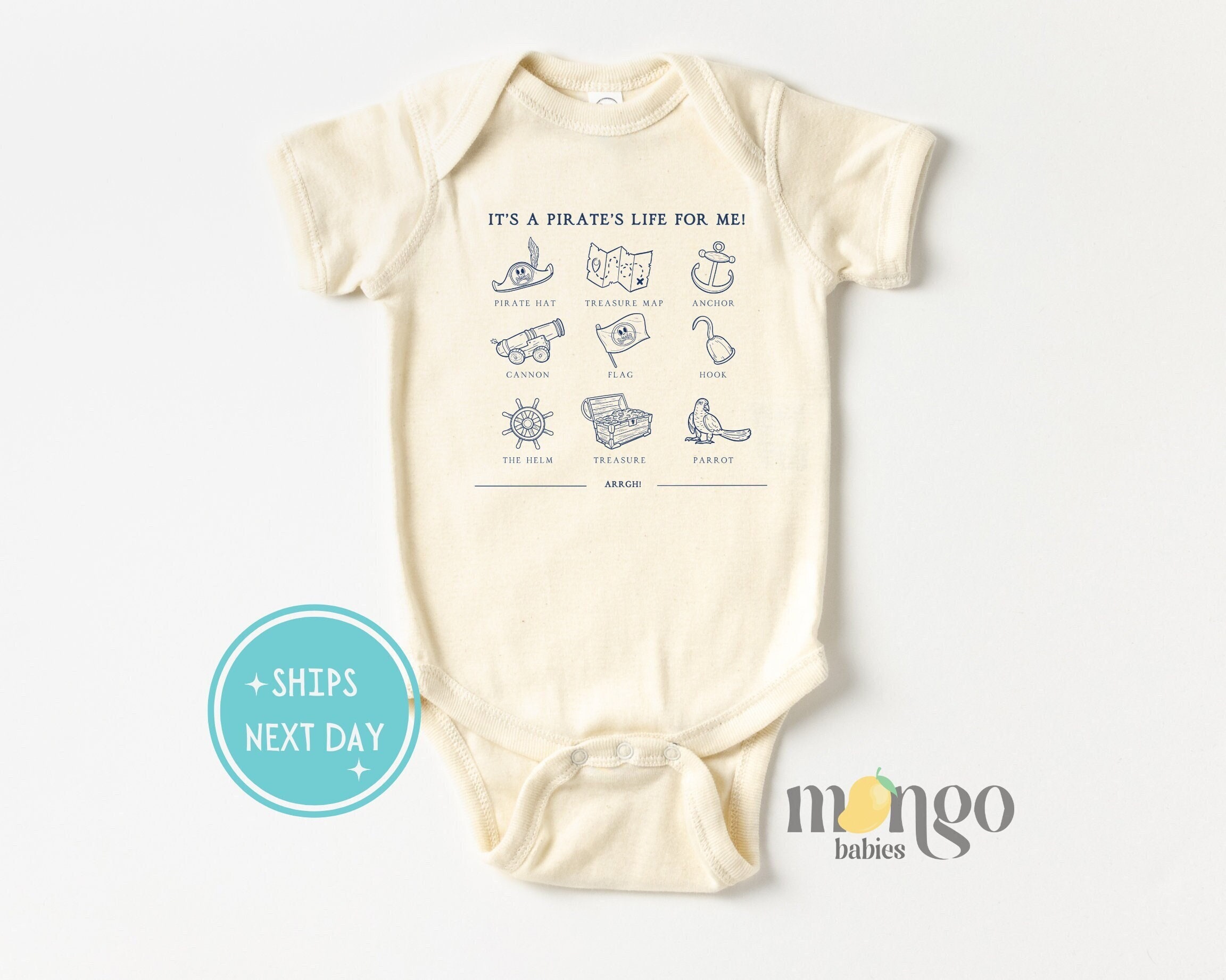Cute Baby Onesies® Brand It's the Pirate Life Kid T-shirt Baby