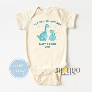 Our First Father's Day Onesies® Brand Cute Dinosaur Baby Clothes First Fathers Day Cute Dino Fathers Day Infant Outfit Father's Day Gift 135