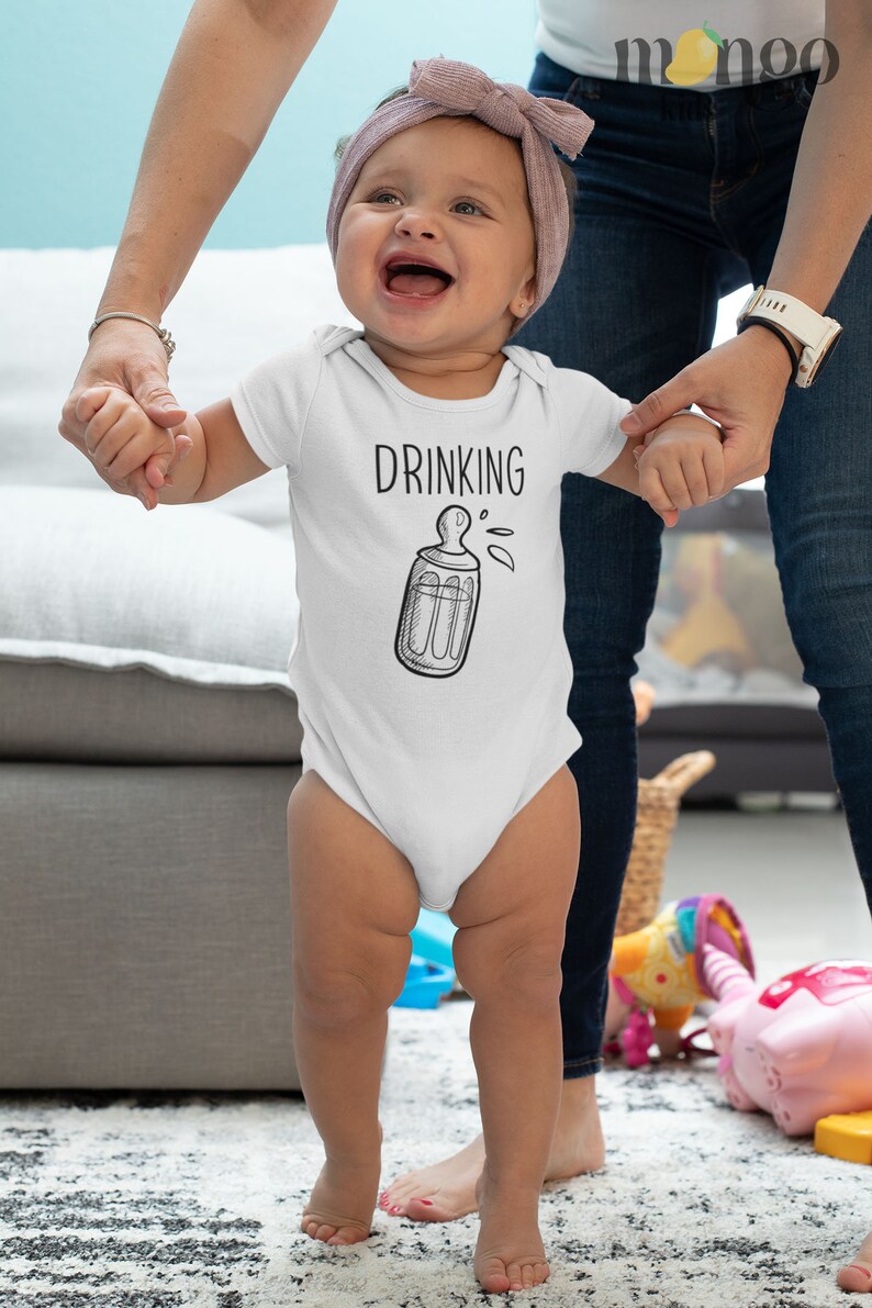 Drinking Buddies Onesies® Bodysuit Baby Shower Gift for Twins Baby Bodysuit Baby Boy Onesie Baby Girl Onesie Baby Shower Gift Idea Not A Set image 4