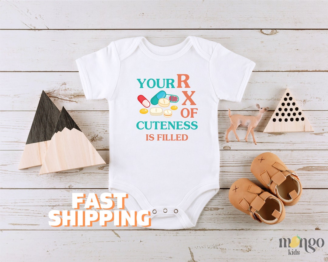 Pharmacist Onesie® Cute Baby Shower, RX Onesies, Medical Toddler Shirt