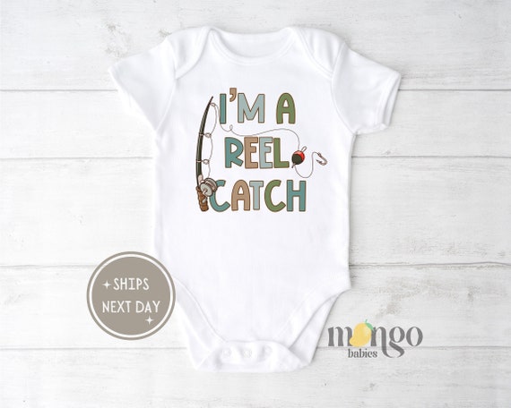 I'm A Reel Catch Baby Onesies® Brand Cute Baby Clothes Gift for