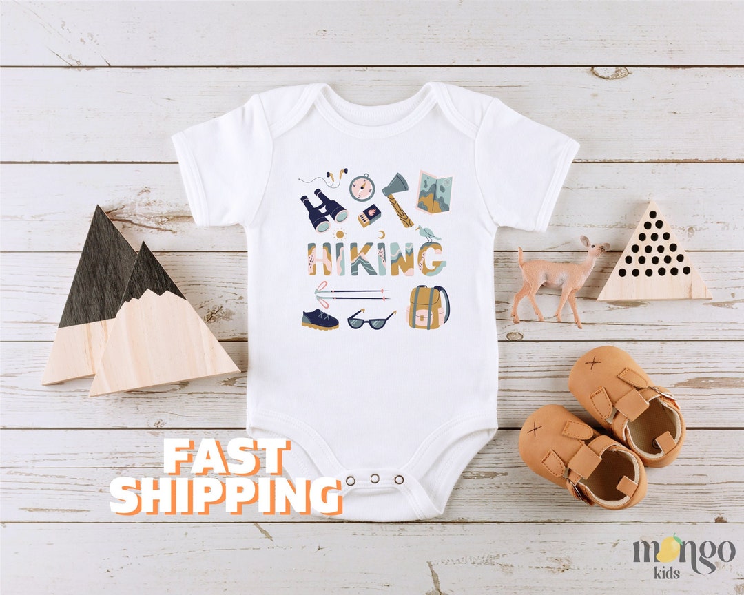 Hiking Baby Onesies® Cute Hiking Baby Onesies Cute Camping Baby Shower