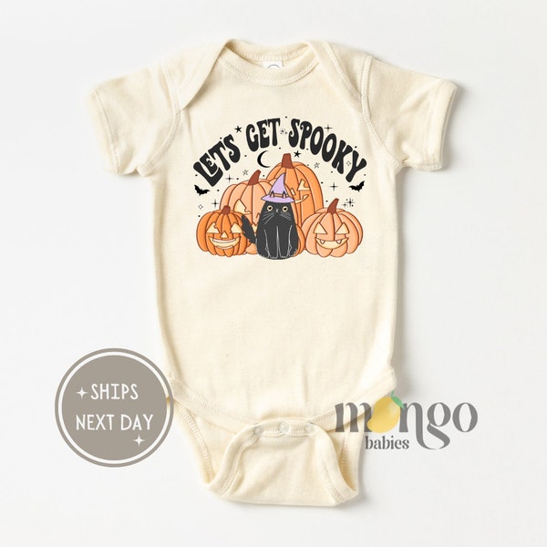 Cute Baby Onesies® Brand Let's Get Spooky Halloween Kid T-Shirt Baby Clothes Baby Announcement Baby Outfit Newborn Fall Toddler Tshirt 1682