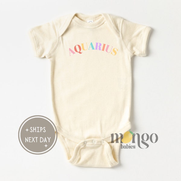 Cute Baby Onesies® Brand Aquarius Baby Shower Gift Aquarius Tshirt for Kids Horoscope Shirt for Toddler Zodiac Infant Outfit 2002