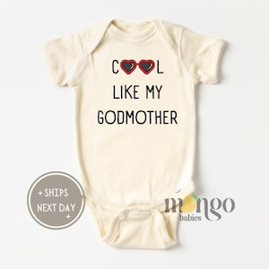 Cool Like My Godmother Baby Onesies® Brand Gift From Godmother Shirt For Goddaughter Gift Baptism Goddaughter Gift Christening Baby Reveal