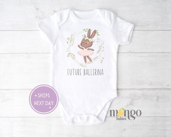 Future Ballerina Baby Onesies Brand Cute Ballerina Personalized