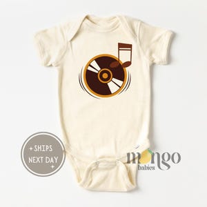 Music Baby Onesies® Brand Vinyl Record Baby Newborn Cute Hipster Bodysuit Retro Headphones Music Baby Clothes I Love Music Kids Toddler Tee
