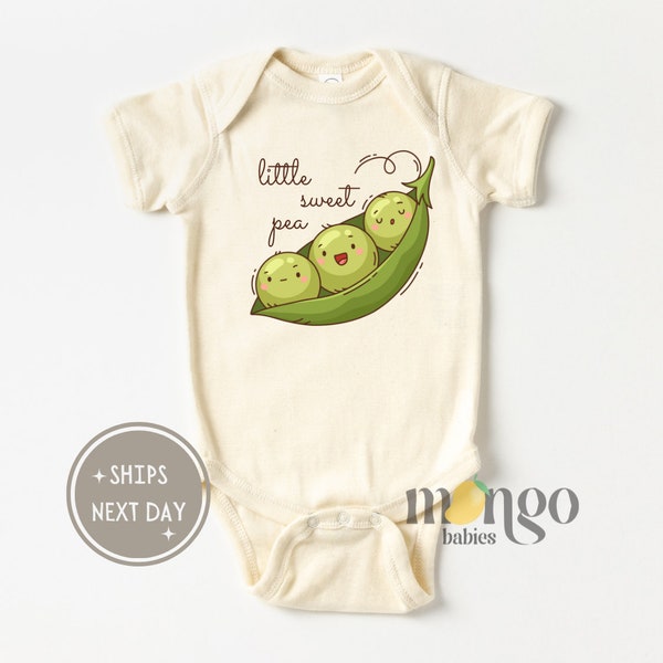 Cute Baby Onesies® Brand Little Sweet Pea Baby Announcement Baby Outfit Baby Gift for Baby Shower Gift for Girl Tshirt Newborn Outfit 1969
