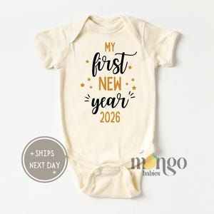 My First New Year Baby Onesies® Brand New Year Gift First New Year Baby Bodysuit 1st New Years Eve Holiday Baby Clothes Cute Holiday Gifts