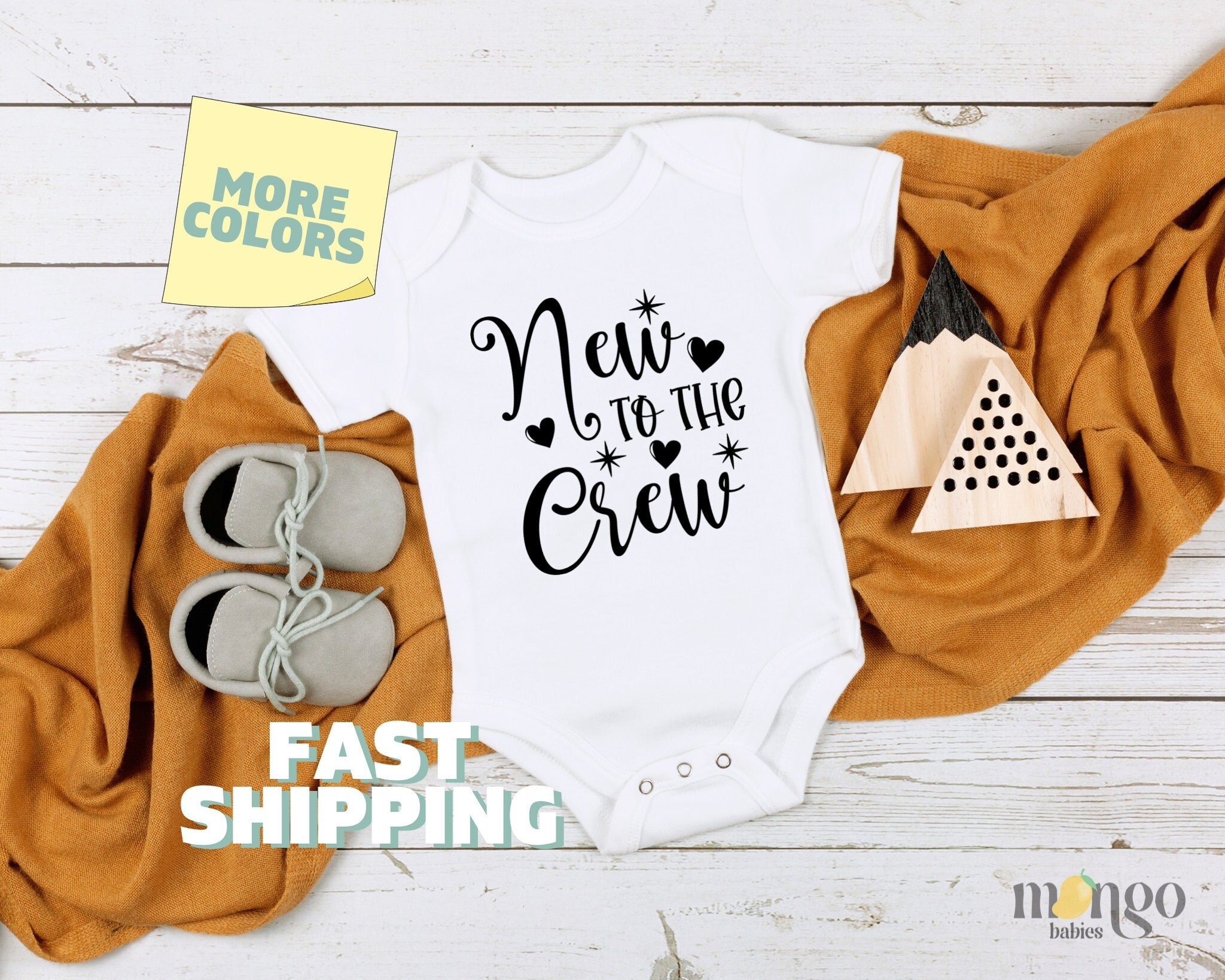 New to the Crew Baby Onesie® - Funny Baby Onesie®, Birth