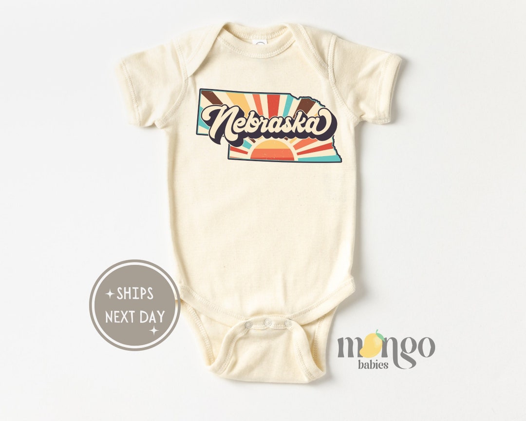Nebraska Baby Onesies® Brand Loved Baby Long Distance State Organic