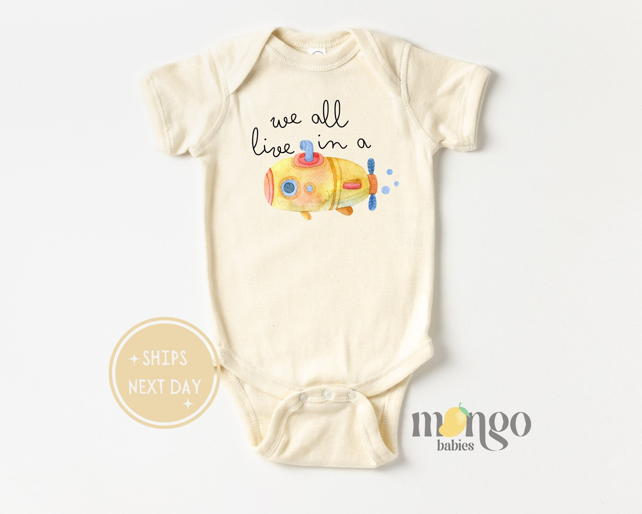 Submarine Baby Bodysuit, Ocean Theme, Beach Baby Shower Gift - Etsy