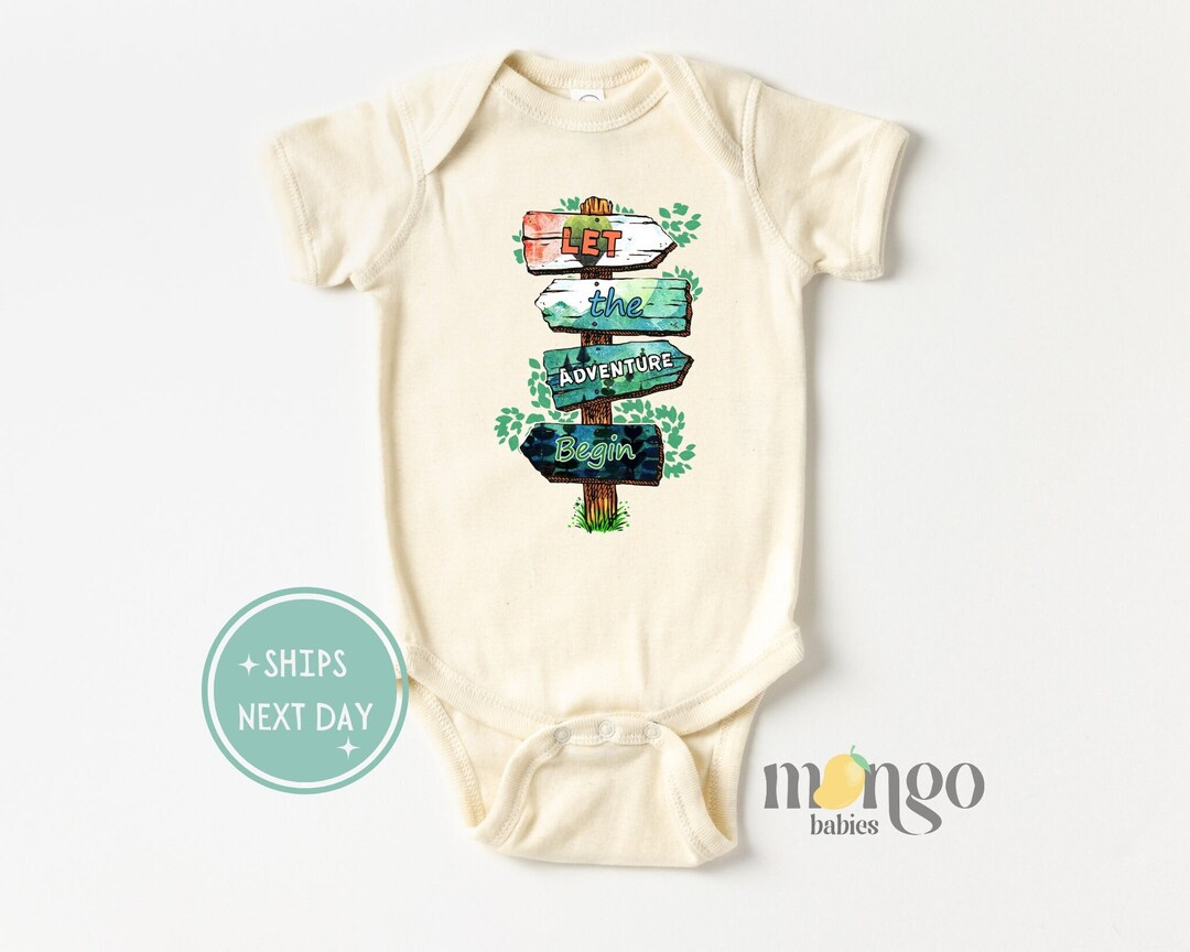 Let the Adventure Begin Baby Onesies® Brand Camping Kids Etsy