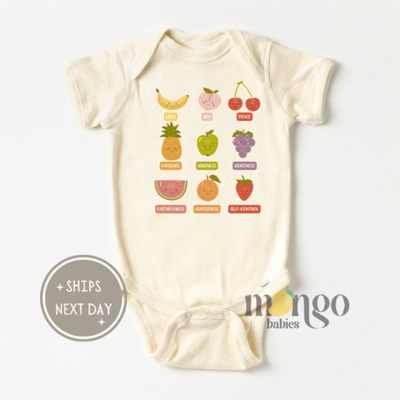 The Fruit of the Spirit Kids Tshirt Cute Fruit Spirit Toddler Fruits of ...