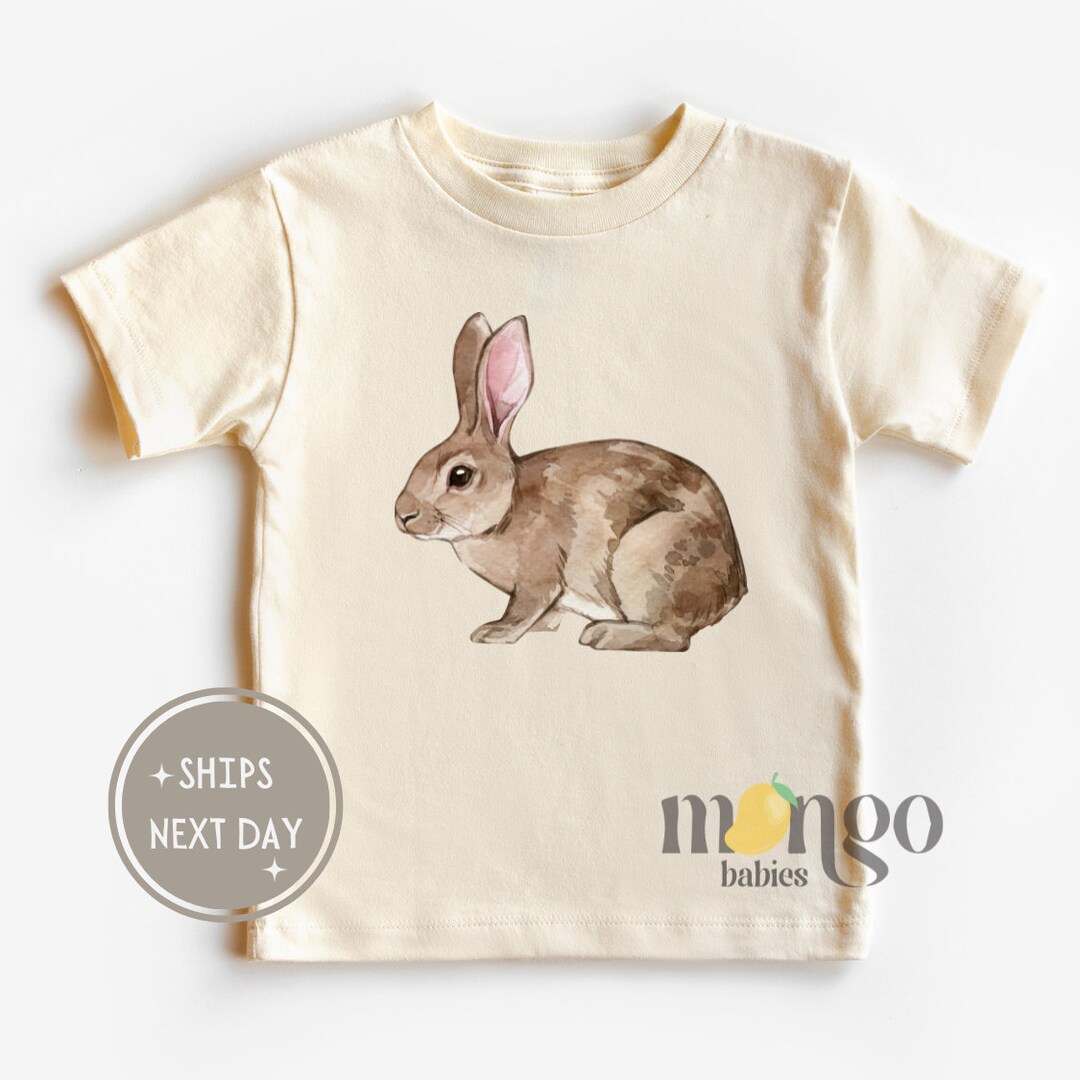 Rabbit Shirt for Kids Animal Baby Clothes Vintage Rabbit Tshirt Cute ...
