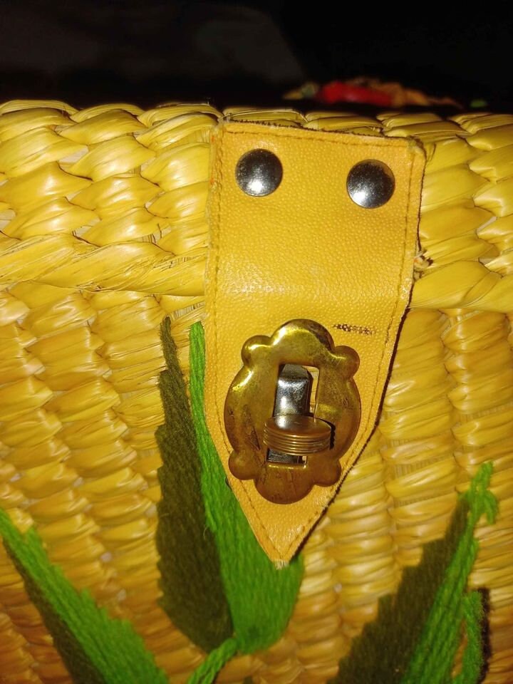 Vintage Straw Bag Etsy