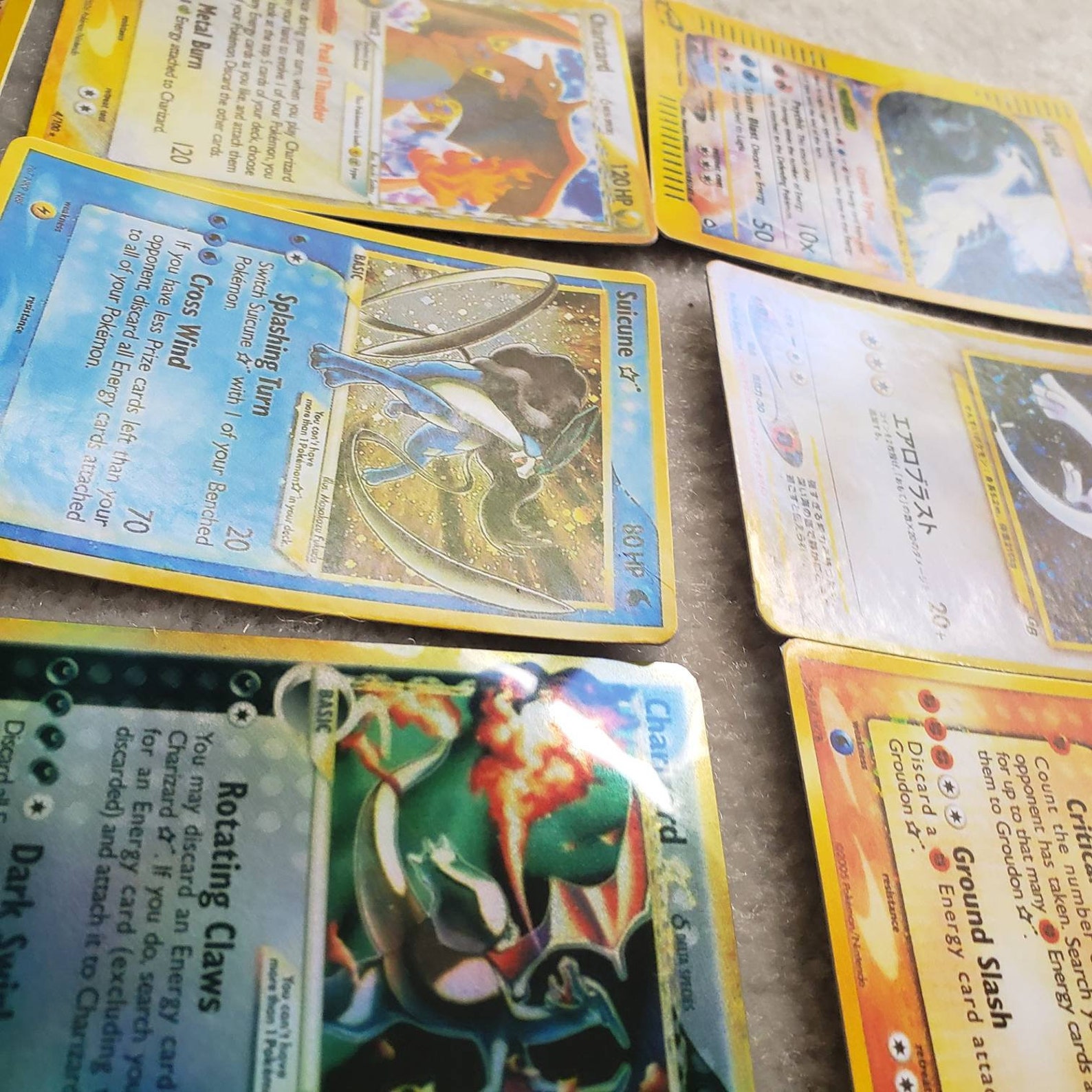 Charizard Star Crystal Lugia Aquapolis Shining Suicune Etsy