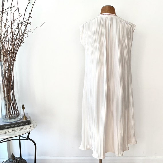 Vintage White Jonathan Logan Accordion Pleats Dre… - image 5